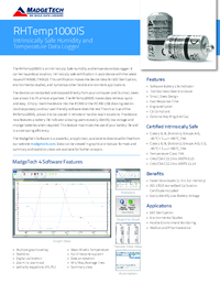 Thumbnail of document Data Sheet - RHTemp1000 Humidity and Temperature Data Logger